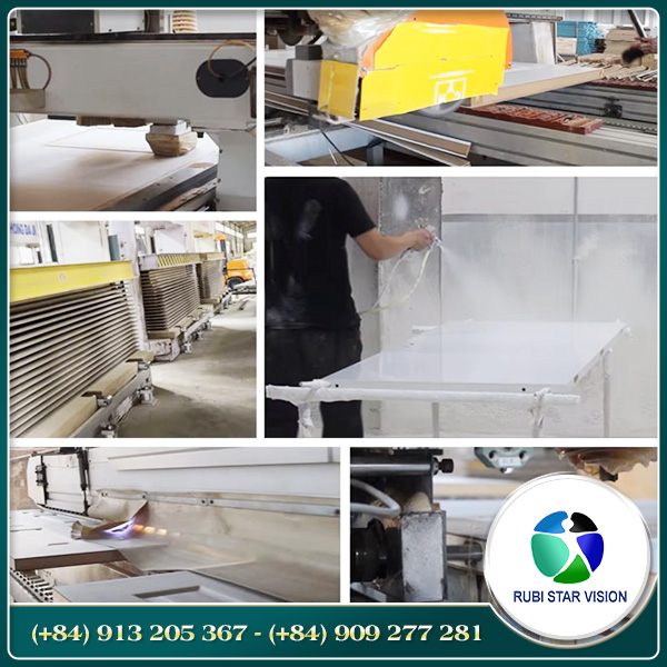 Cửa âm vách giấu khuôn Wood Finger Laminate