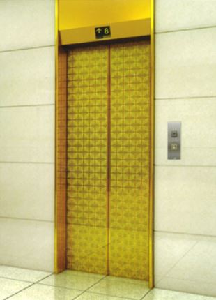 Cửa tầng inox vàng