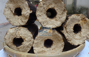 Củi trấu thanh ép chặt