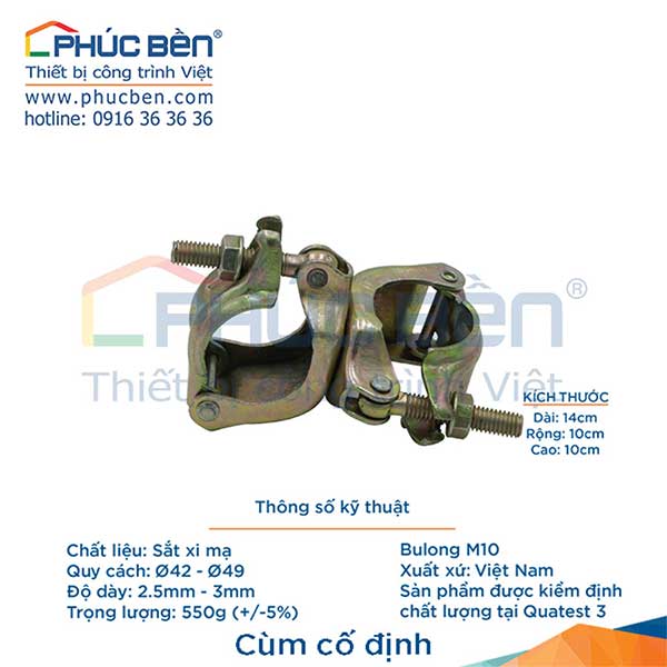Cùm cố định