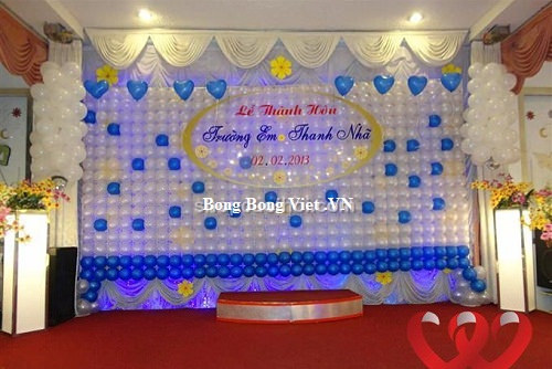 Bộ bóng trang trí Happy Wedding