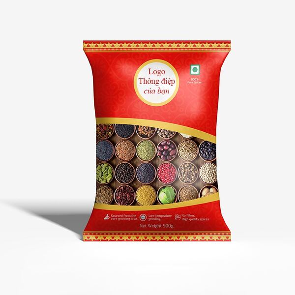 Cuộn màng đóng gói túi gia vị tự động 500g