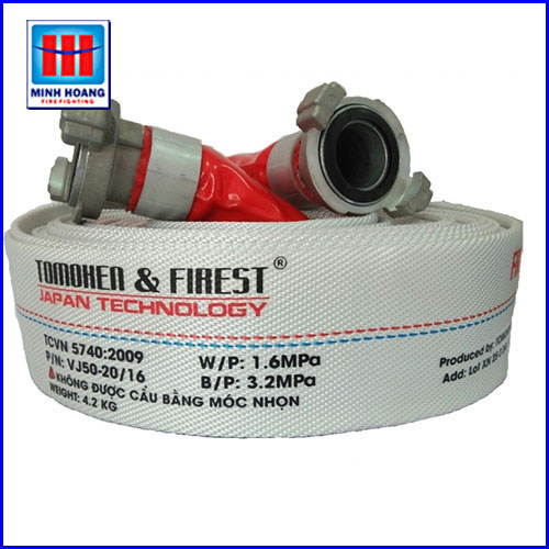 Cuộn vòi chữa cháy Tomoken DN50 kèm khớp nối