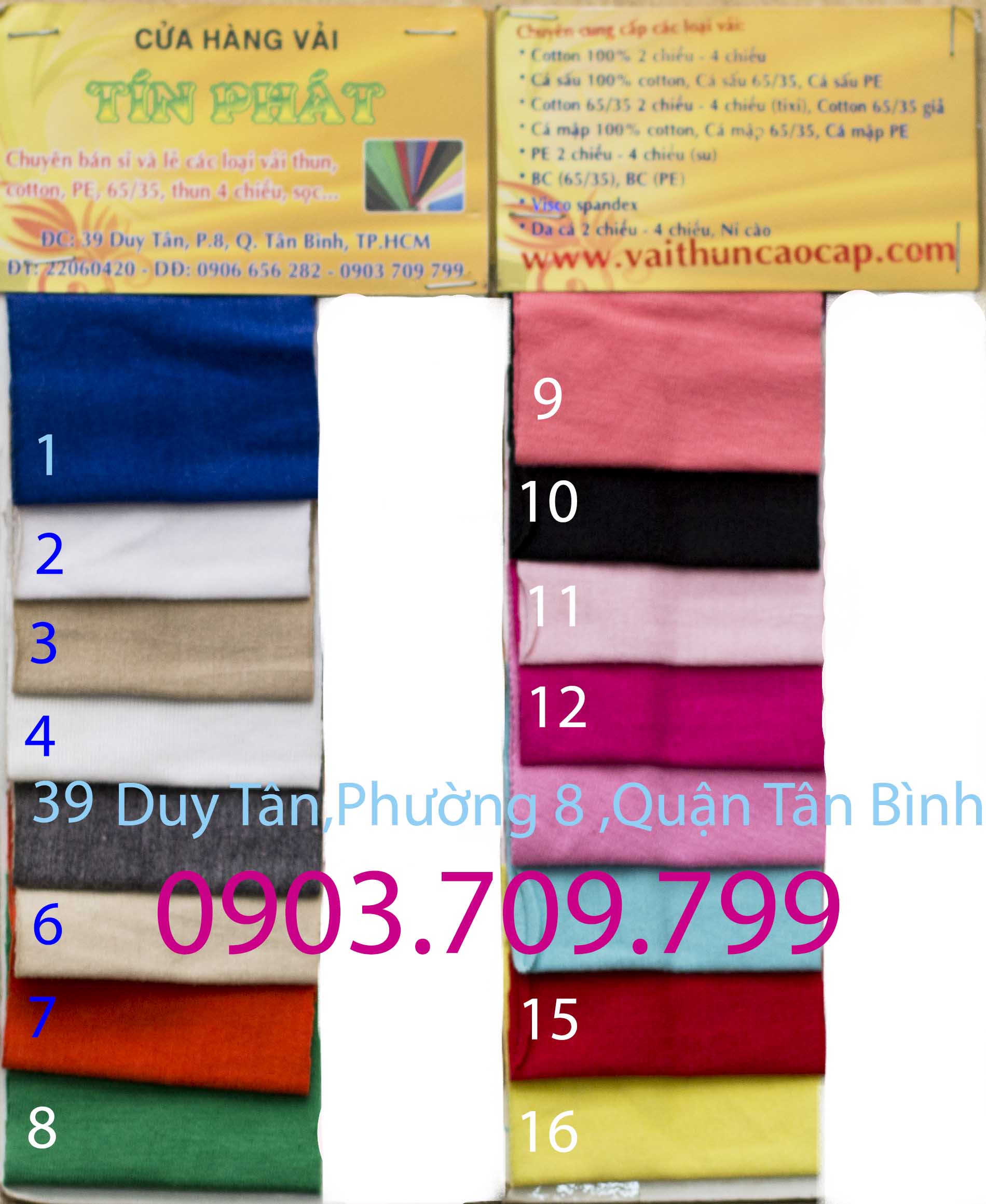 vải thun Tixi CVC