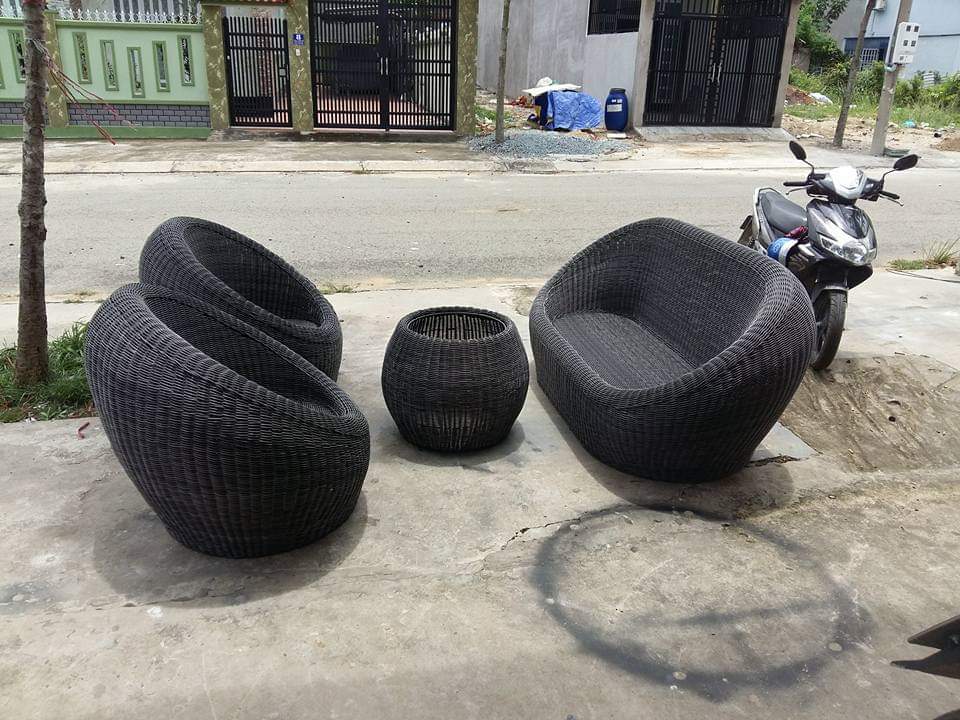Bàn ghế nhựa giả mây
