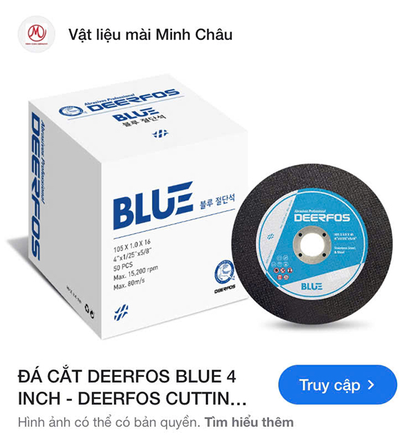 Đá cắt Deerfor Blue 4inch