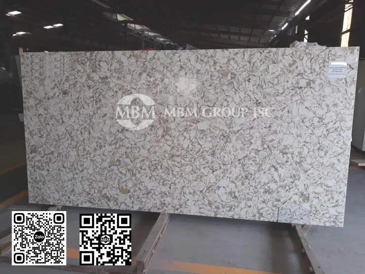Đá nhân tạo gốc thạch anh vân Calacatta MBM05