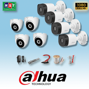 Trọn bộ 8 camera dahua