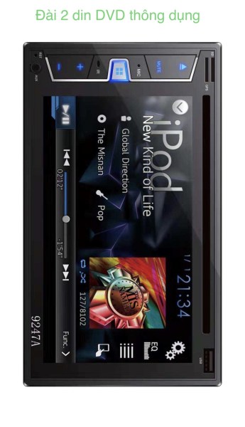 Đài 2 din DVD thông dụng