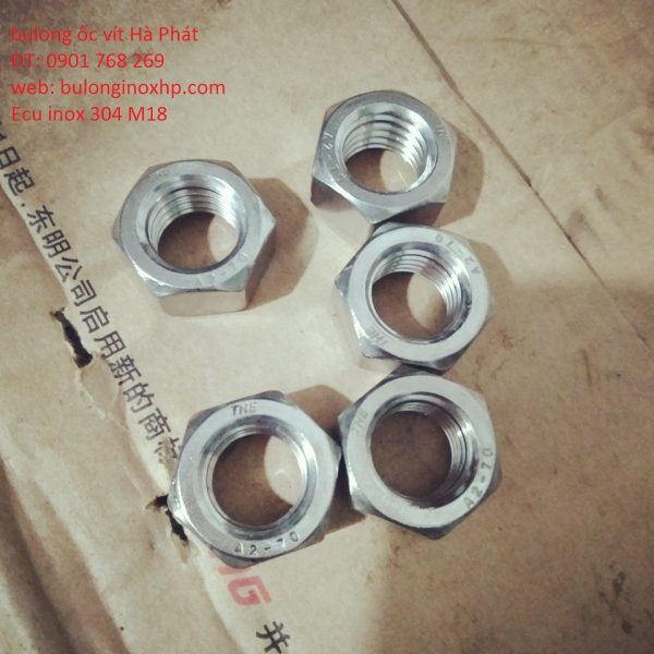 Đai ốc lục giác inox