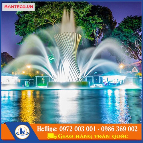Đài phun nước khu thương mại