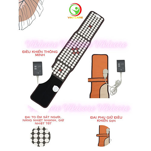 Đai đá nhiệt nóng Hàn Quốc Tourmaline Care