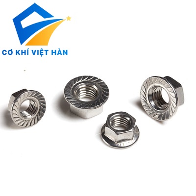 Đai ốc liền long đen Din 6923
