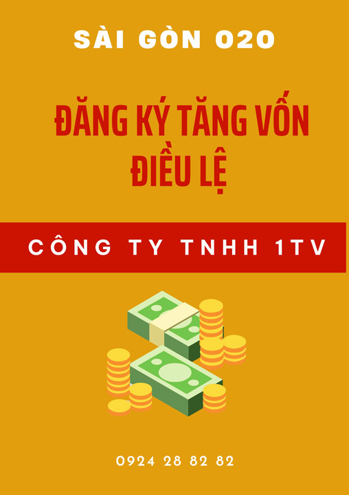 Tăng vốn điều lệ đối với công ty TNHH MTV