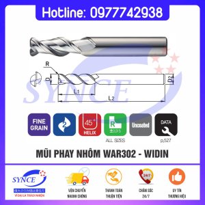 Dao Phay Bo Góc WAR302 2F – Dao Phay Nhôm