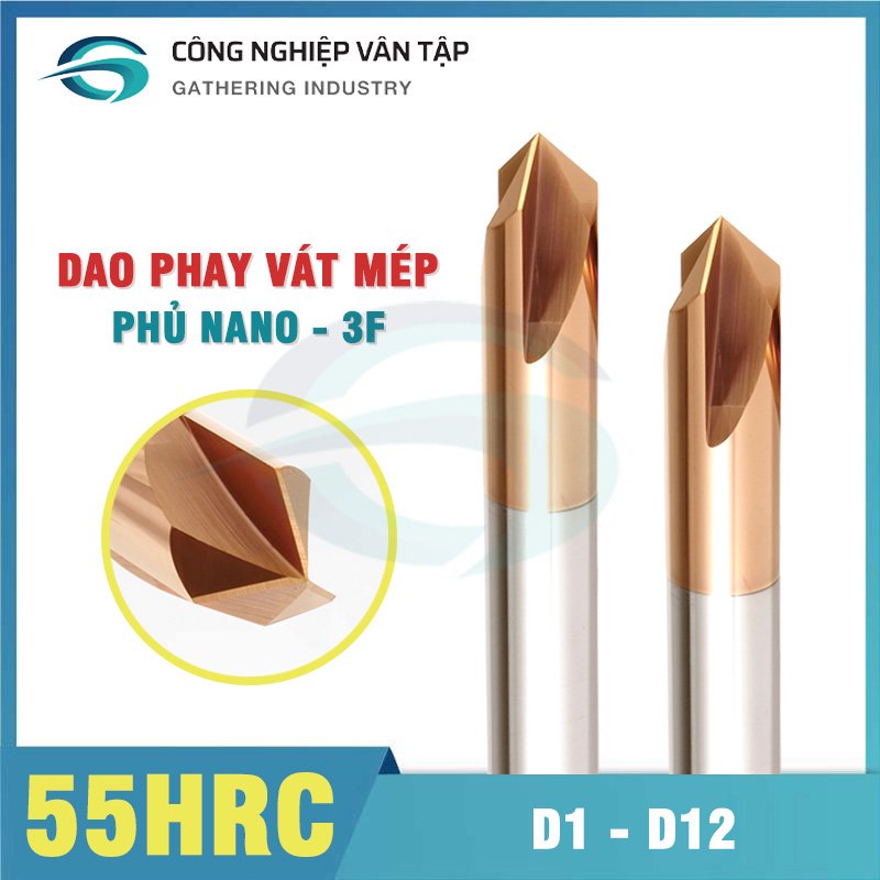 Dao phay vát mép 90 độ