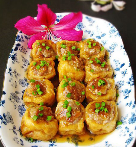 Đậu hũ nhồi thịt