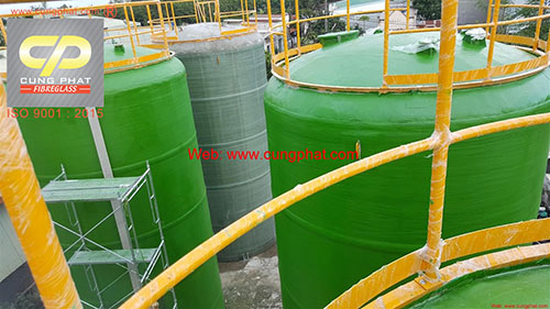 Bồn Composite FRP chứa dầu cá