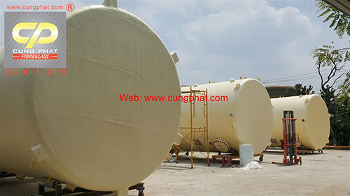 Bồn Composite FRP chứa dầu điều