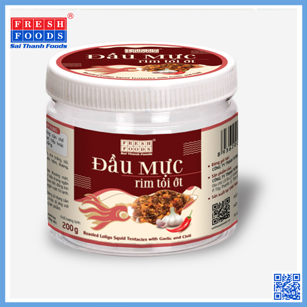 Đầu mực rim tỏi ớt