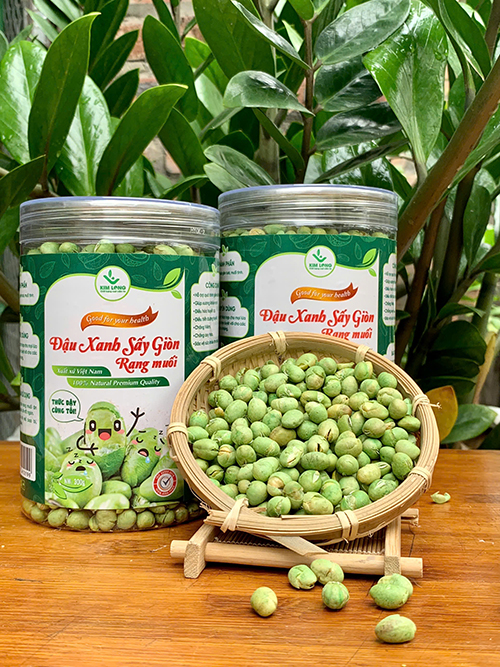 Đậu Xanh Sáy Giòn Hộp 300g