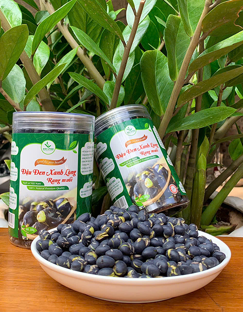 Đậu Đen Xanh Lòng Rang Muối Hộp 300g