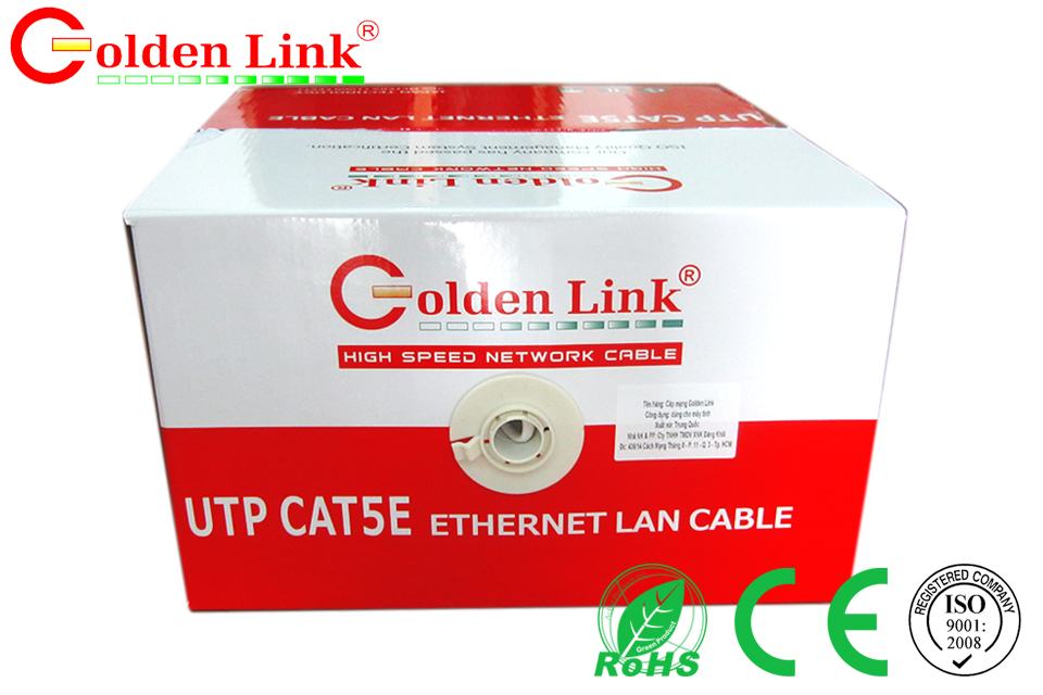 Dây cáp mạng golden link trắng