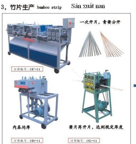 Dây chuyền sản xuất nan