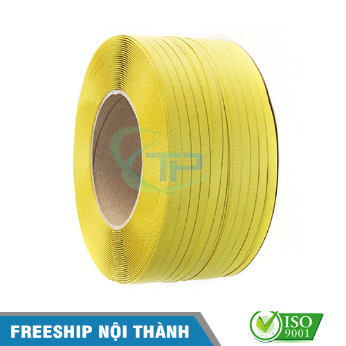 Dây đai nhựa PP 12mm màu vàng