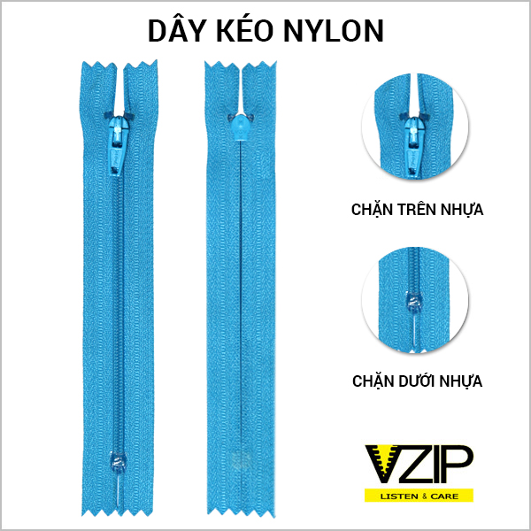 Dây kéo nylon