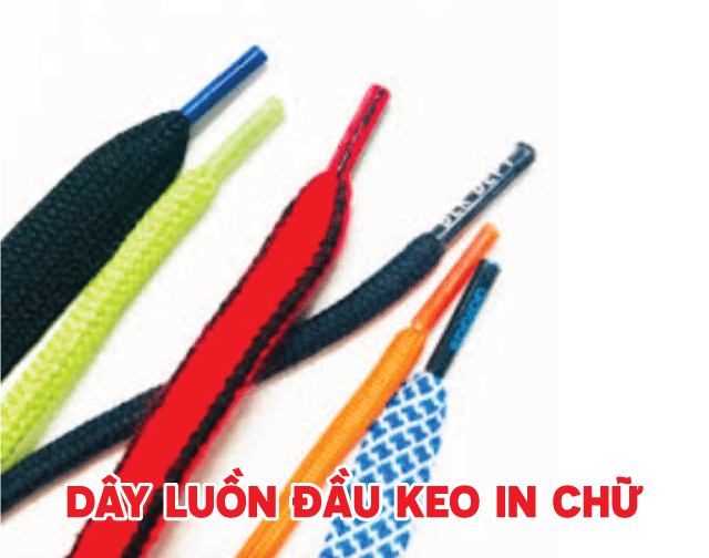 Dây luồn đầu keo in chữ