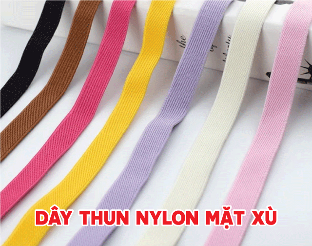 Dây thun Nylon mặt xù