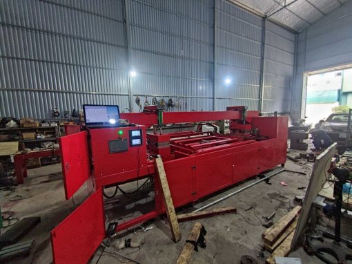 Dây chuyền ren thúc ống tự động