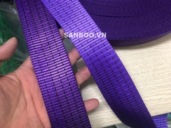 Dây đai polyester 2.5cm tím 800kg