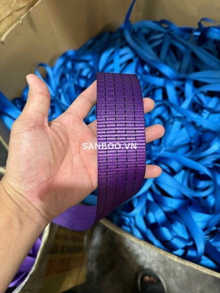 Dây đai vải polyester cường lực 5cm 4 tấn màu tím