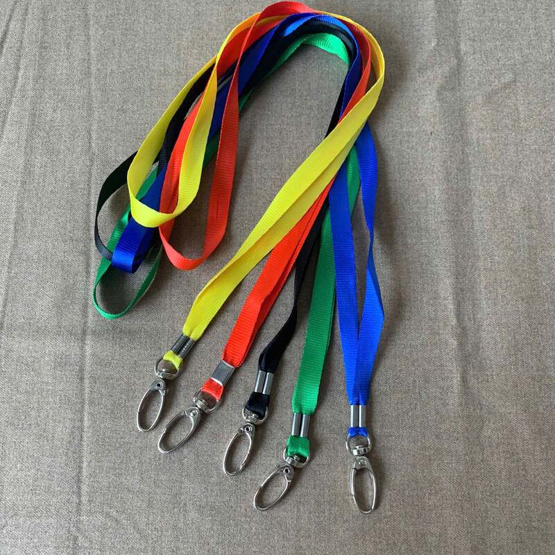 Dây đeo bảng tên lụa móc xoay 1cm