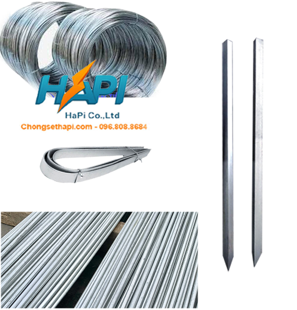 Cọc tiếp địa mạ kẽm nhúng nóng