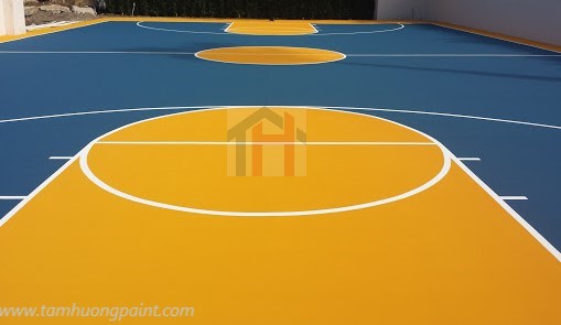 Dịch vụ sơn sân bóng rổ