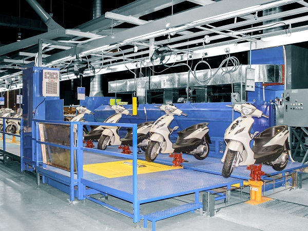 Dây chuyền kiểm tra xe máy