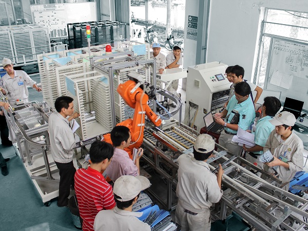 Dây chuyền lắp ráp chi tiết máy in
