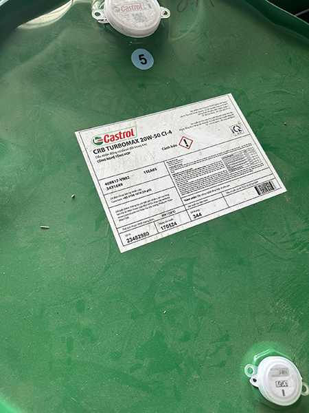 Dầu động cơ Castrol CRB turbomax 15w40 CI4, 20w50 CI4