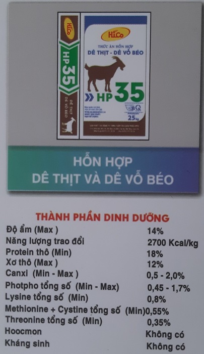 Hỗn hợp cho dê thịt và dê vỗ béo