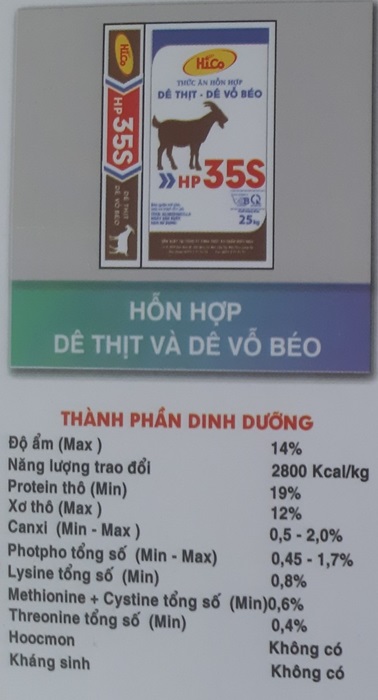 Hỗn hợp cho dê thịt và dê vỗ béo