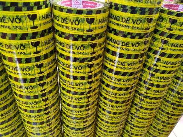 Băng keo ghi chữ hàng dễ vỡ