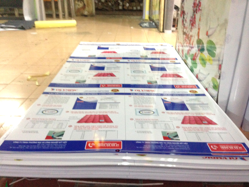 Decal PP bồi fomex