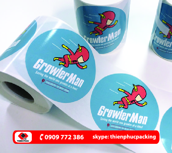 In decal nhựa bóng