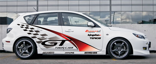 In decal ô tô