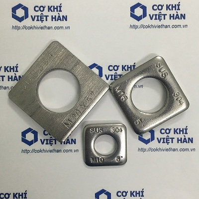 Đệm côn inox - Long đen vát inox