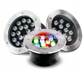 Led âm đất đổi màu