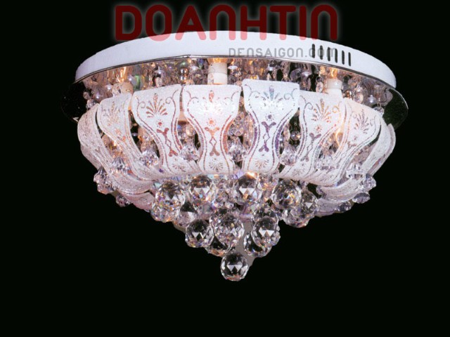 Đèn mâm Led pha lê